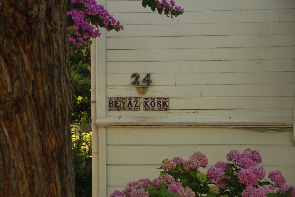 Boutique residential house number