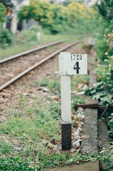 Railway tracking markers